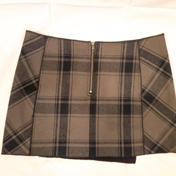 Free People Low Rise Plaid Mini Skirt - Picture 2 of 4